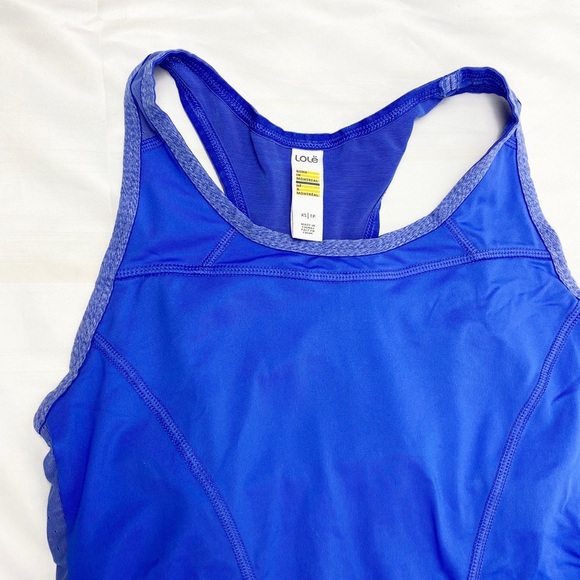 LOLE Blue Workout Racerback Tank XS - Picture 2 of 7